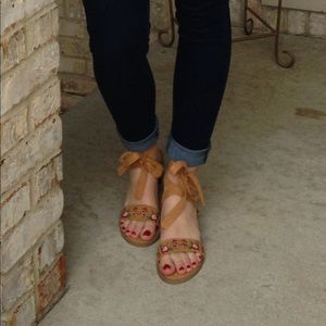 Lace up sandals